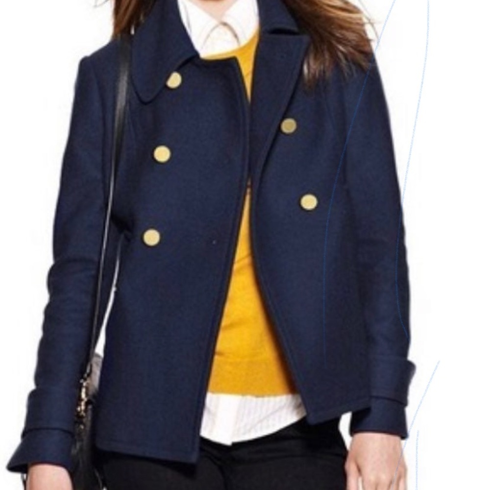 Tory Burch Navy Blue Peacoat